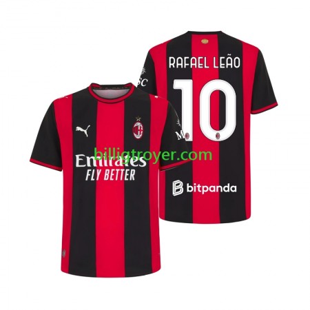 Billige Fotballdrakter AC Milan Rafael Leao 10 Hjemmedraktsett 2026/27 Kortermet